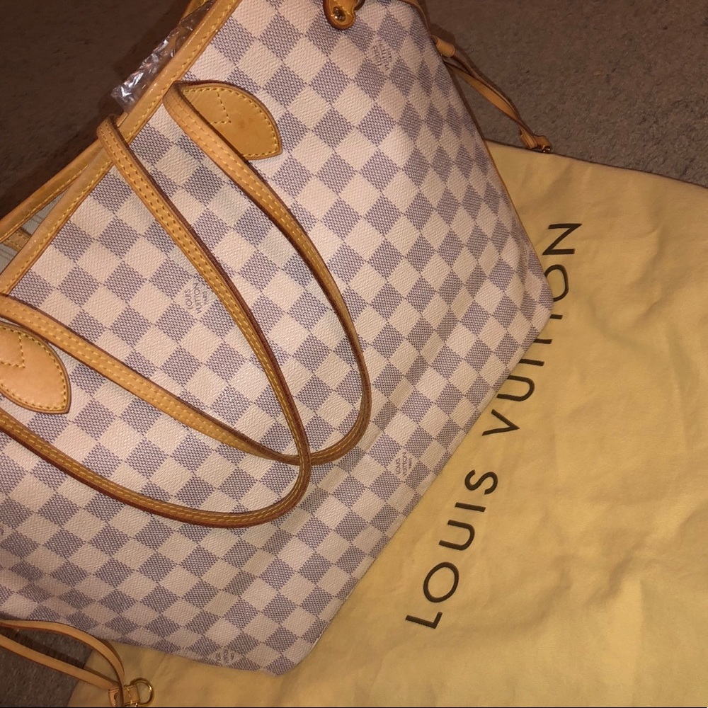 LOUIS VUITTON DAMIER AZUR NEVERFULL MM